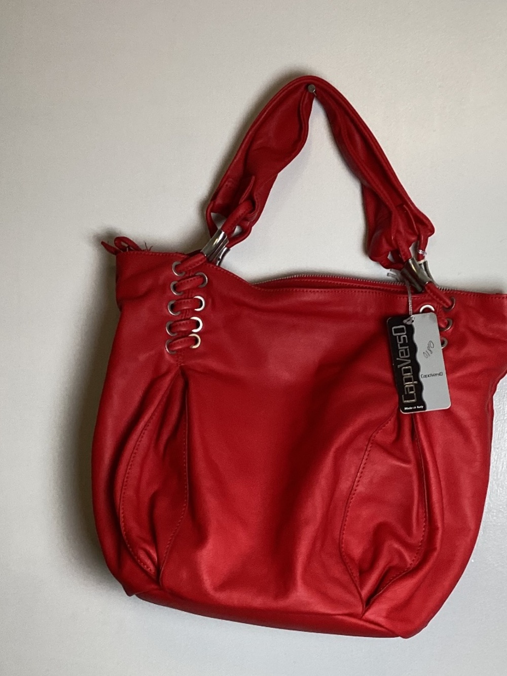 CapaVerso Made in Italy soft leather tote bag NWT